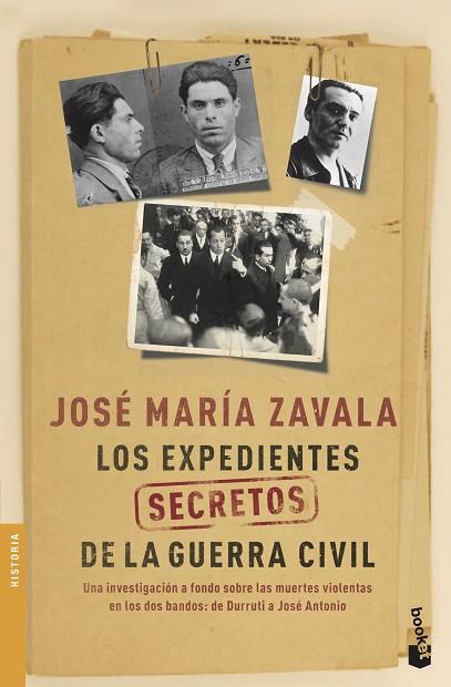 LOS EXPEDIENTES SECRETOS DE LA GUERRA CIVIL | 9788467053609 | JOSE MARIA ZAVALA