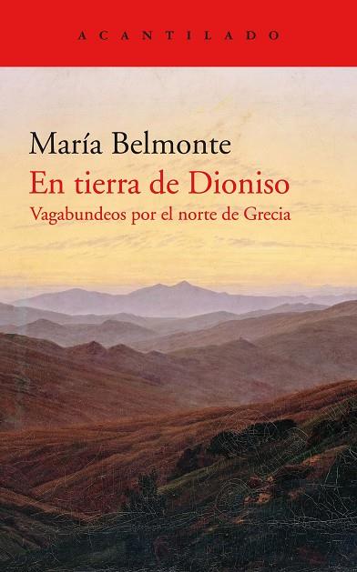 EN TIERRA DE DIONISO | 9788418370212 | MARIA BELMONTE 