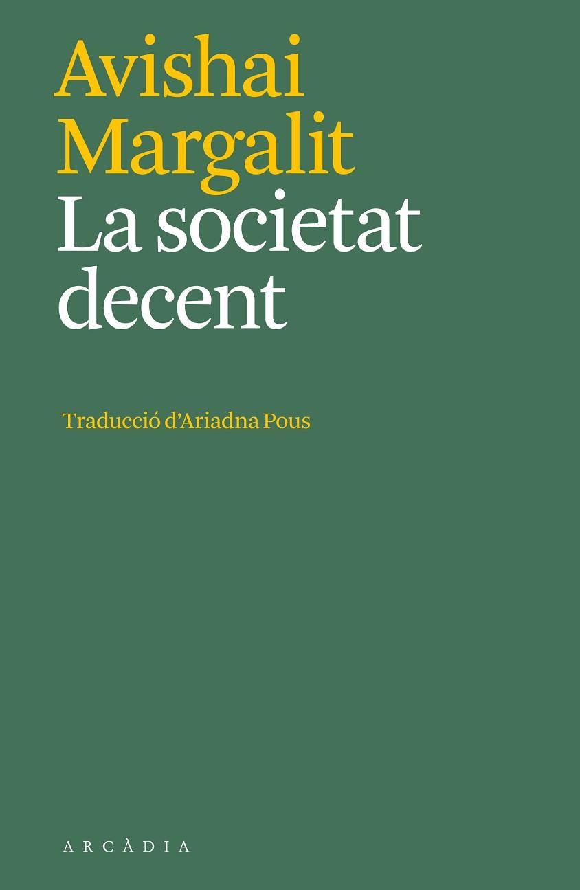 LA SOCIETAT DECENT | 9788412592627 | AVISHAI MARGALIT