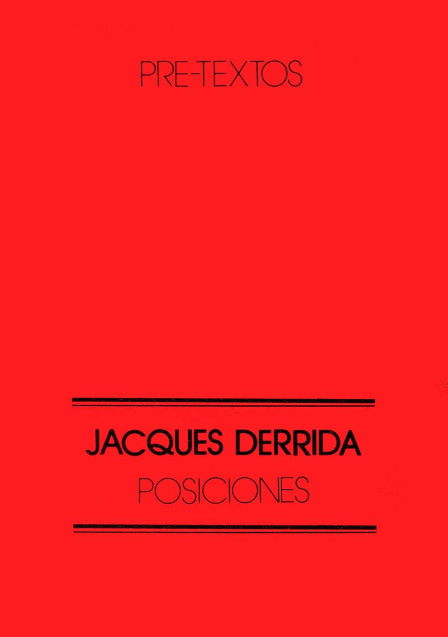 POSICIONES | 9788485081011 | DERRIDA, JACQUES