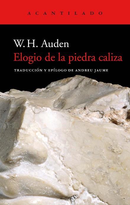 ELOGIO DE LA PIEDRA CALIZA | 9788418370137 | W. H. AUDEN