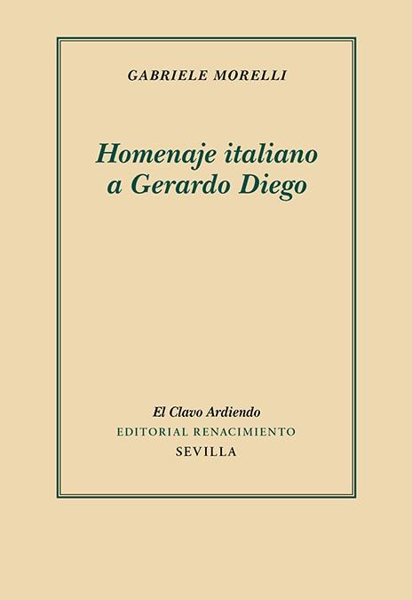 Homenaje italiano a Gerardo Diego | 9788419231352 | GABRIELE MORELLI