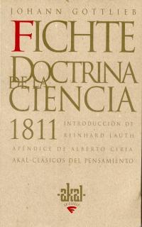DOCTRINA DE LA CIENCIA 1811 | 9788446009535 | FICHTE, JOHANN GOTTLIEB
