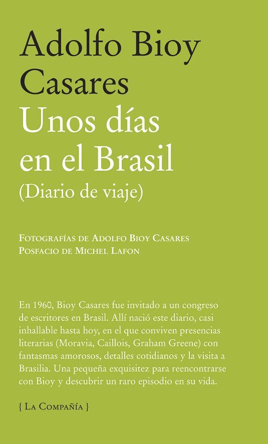 UNOS DIAS EN EL BRASIL | 9788483930717 | BIOY CASARES, ADOLFO