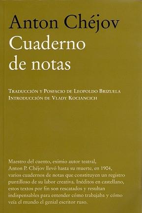 CUADERNO DE NOTAS | 9788483930489 | ANTON P. CHEJOV