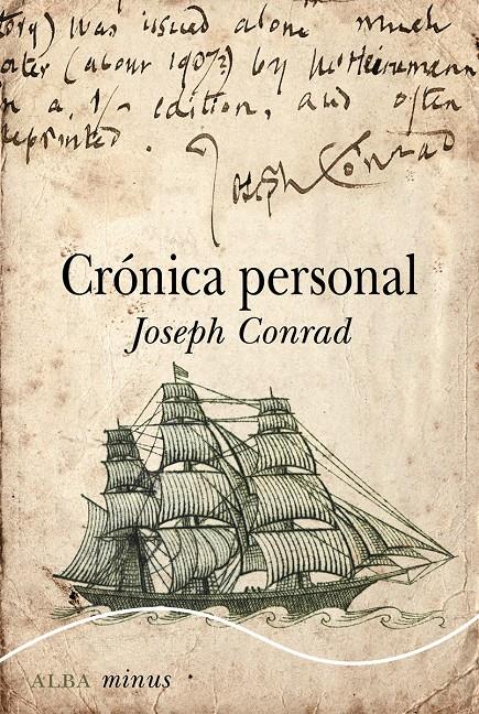 CRONICA PERSONAL | 9788490652046 | CONRAD, JOSEPH