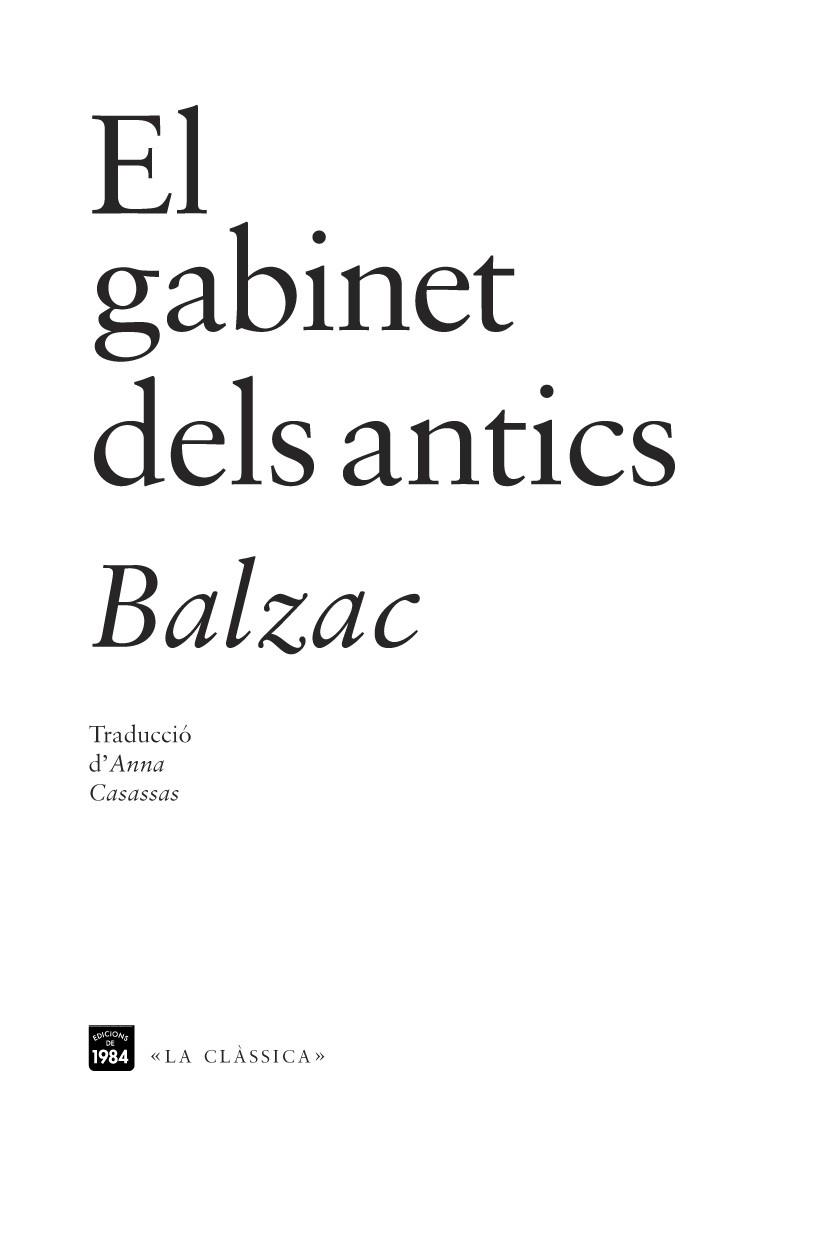 EL GABINET DELS ANTICS | 9788415835110 | BALZAC