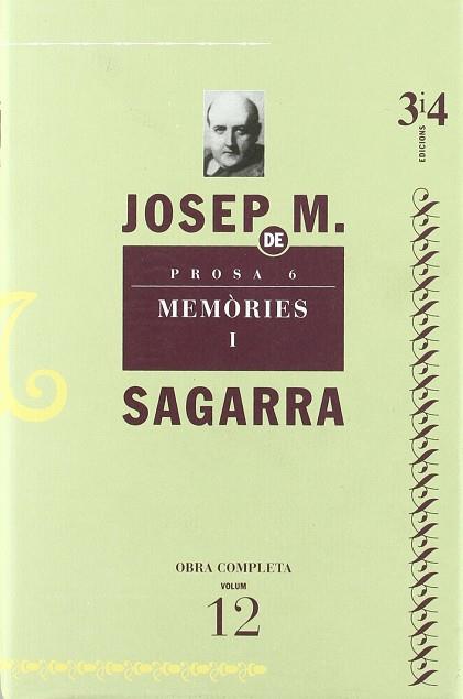 MEMORIES VOL 6 JOSEP M. SAGARRA | 9788475026732 | SAGARRA, J,M.