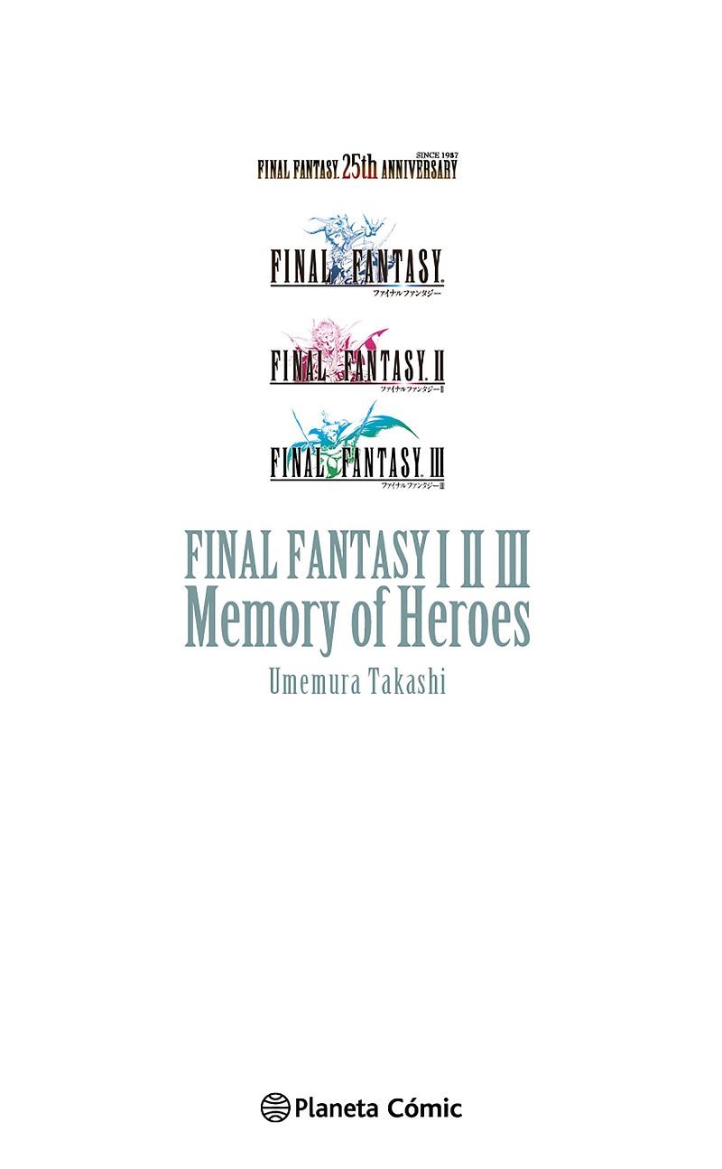Final Fantasy I II III Memory of Heroes | 9788411129695 | Takashi Umemura