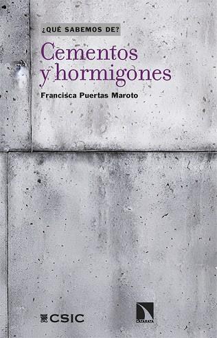 Cementos y hormigones | 9788413529233 | FRANCISCA PUERTAS MAROTO
