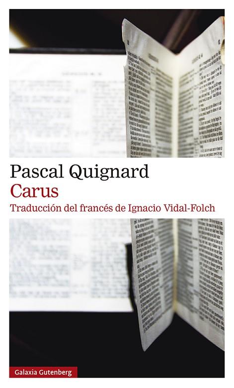 Carus | 9788419738196 | Pascal Quignard