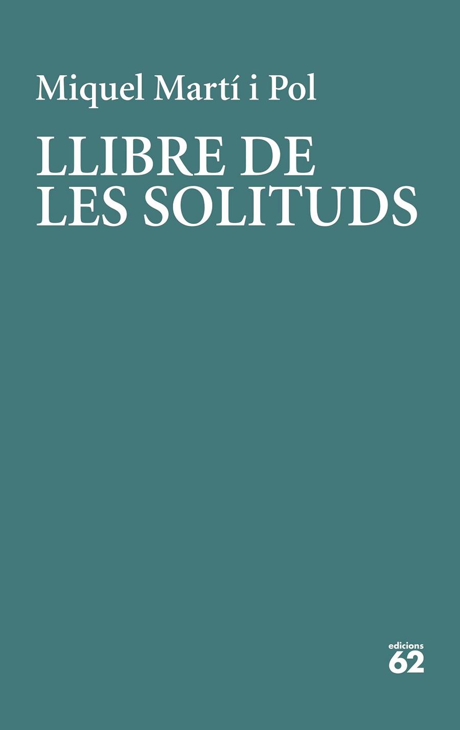 Llibre de les solituds | 9788429779226 | Miquel Martí i Pol