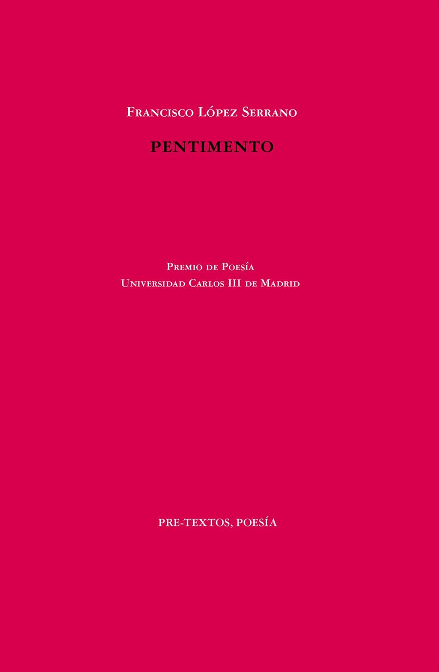 Pentimento | 9788418935275 | Francisco López Serrano