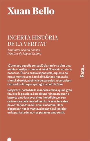 INCERTA HISTORIA DE LA VERITAT | 9788416738199 | XUAN BELLO