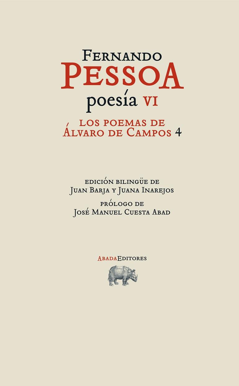 Poesía IV: Los poemas de Alvaro de Campos 4 | 9788415289913 | Fernando Pessoa