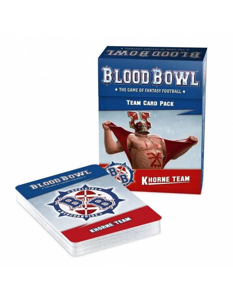 BLOOD BOWL: KHORNE TEAM CARD PACK | 5011921131846 | GAMES WORKSHOP