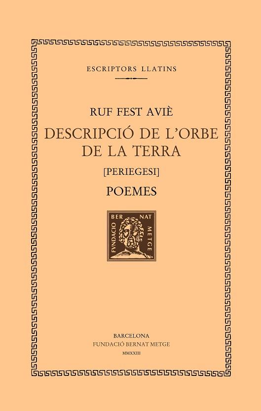 Descripcio de l'orbe de la terra Poemes | 9788498594324 | RUF FEST AVIE