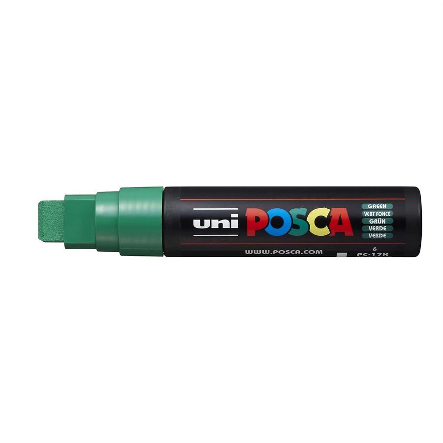 POSCA PC-17K GREEN CHISEL SHAPED | 4902778364185 | UNI POSCA