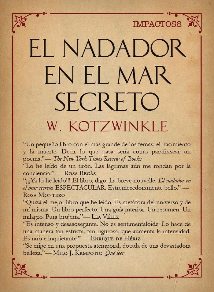 EL NADADOR EN EL MAR SECRETO | 9788417181055 | WILLIAM KOTZWINKLE
