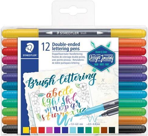 12 ROTULADORS DOUBLE-ENDED PINZELL LETTERING | 4007817042854 | STAEDTLER