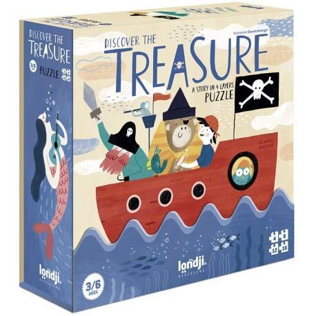 DISCOVER THE TREASURE A STORY IN 4 LAYERS PUZZLE | 8436580424073 | QUERALT ARMENGOL
