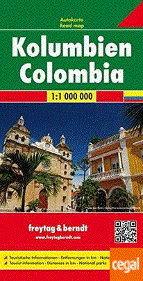 COLOMBIA MAPA DE CARRETERAS 1: 1000000 | 9783707913958 | VVAA