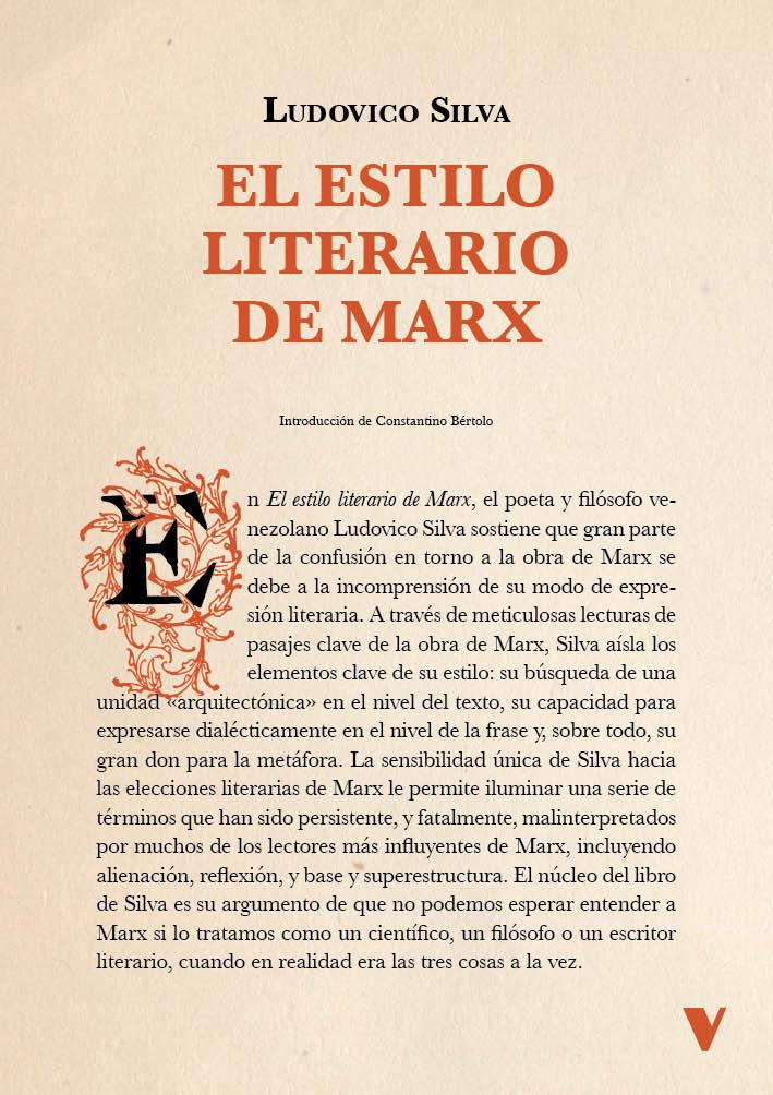 El estilo literario de Marx | 9788419719287 | LUDOVICO SILVA
