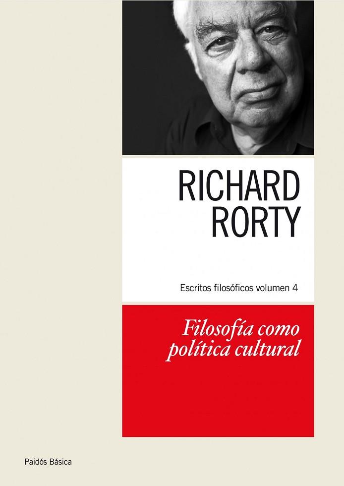 FILOSOFIA COMO POLITICA CULTURAL | 9788449324253 | RORTY, RICHARD