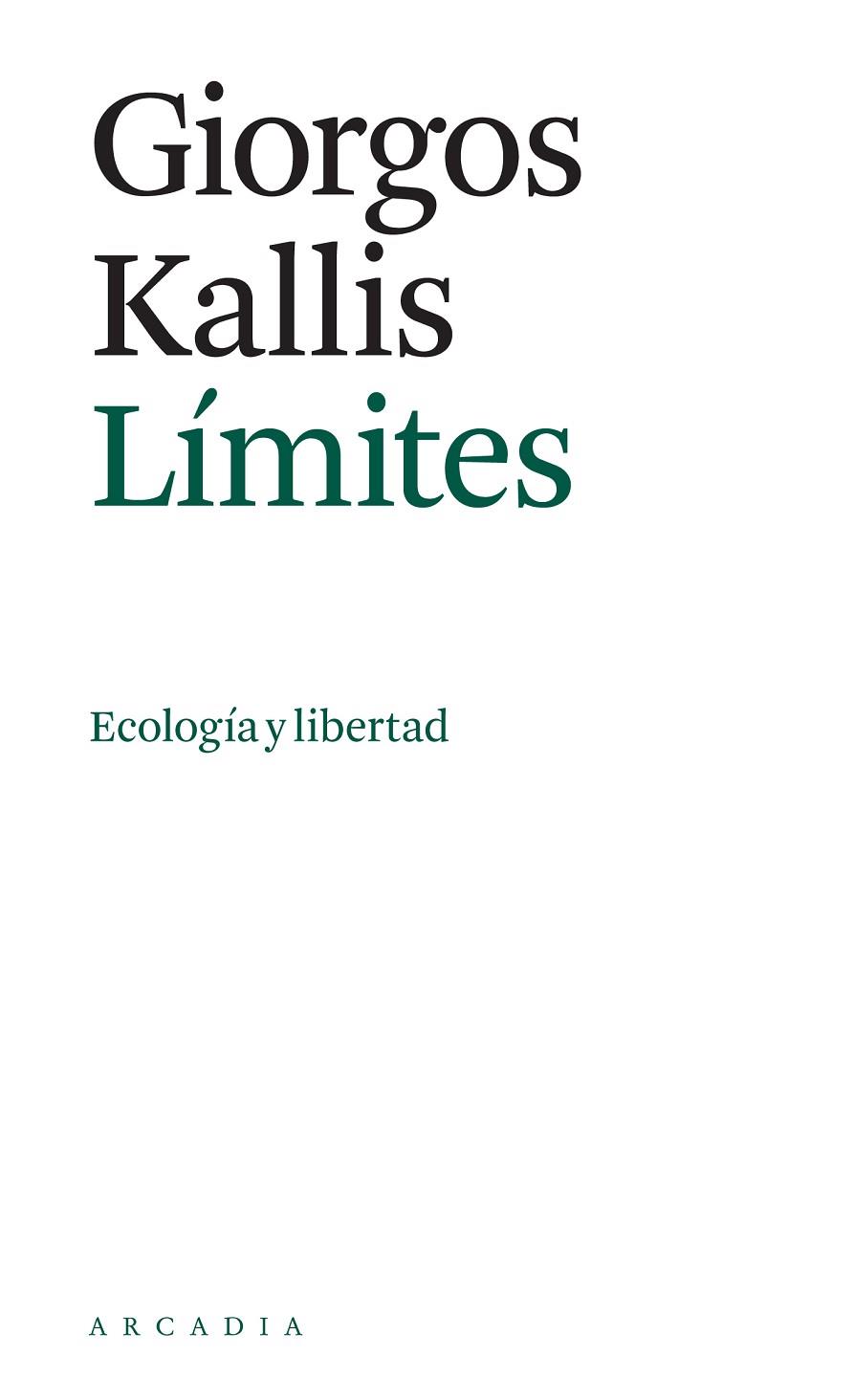 Límites | 9788412273540 | Giorgios Kallis