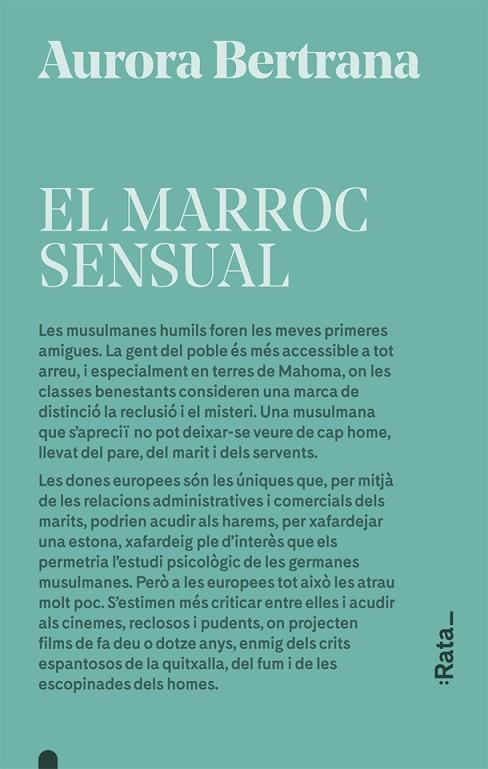 El Marroc sensual | 9788416738601 | Aurora Bertrana