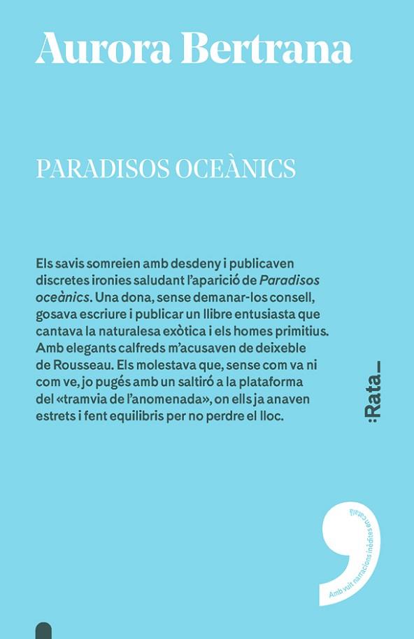 PARADISOS OCEANICS | 9788416738335 | AURORA BERTRANA