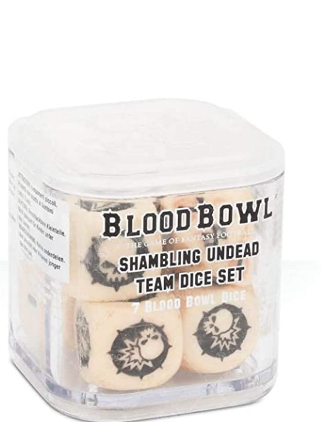 BLOOD BOWL: SHAMBLING UNDEAD DICE SET | 5011921159888 | GAMES WORKSHOP