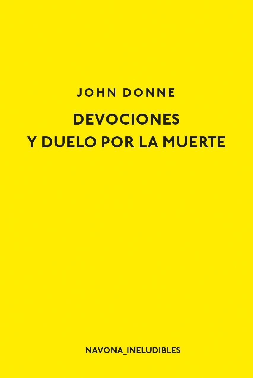 DEVOCIONES Y DUELO POR LA MUERTE | 9788417181352 | JOHN DONNE