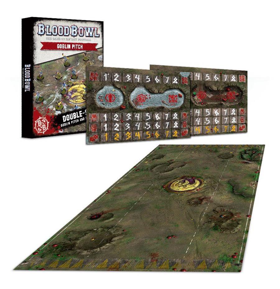 BLOOD BOWL: GOBLIN PITCH & DUGOUTS | 5011921095629 | GAMES WORKSHOP