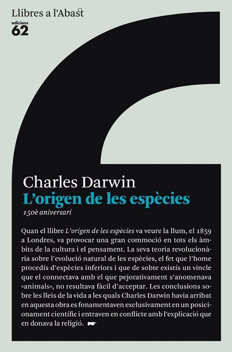 L'ORIGEN DE LES ESPECIES | 9788429761849 | CHARLES DARWIN