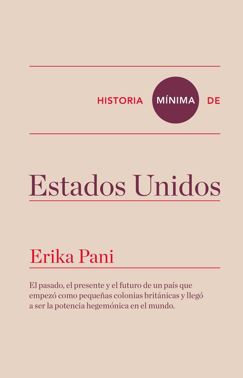 HISTORIA MINIMA DE ESTADOS UNIDOS | 9788416354108 | PANI, ERIKA