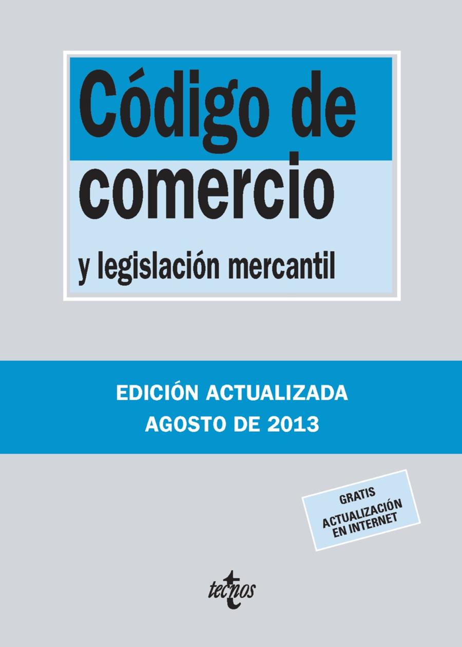 CODIGO DE COMERCIO Y LEGISLACION MERCANTIL | 9788430959983 | EDITORIAL TECNOS