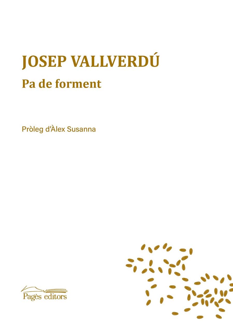 PA DE FORMENT | 9788413032085 | JOSEP VALLVERDÚ