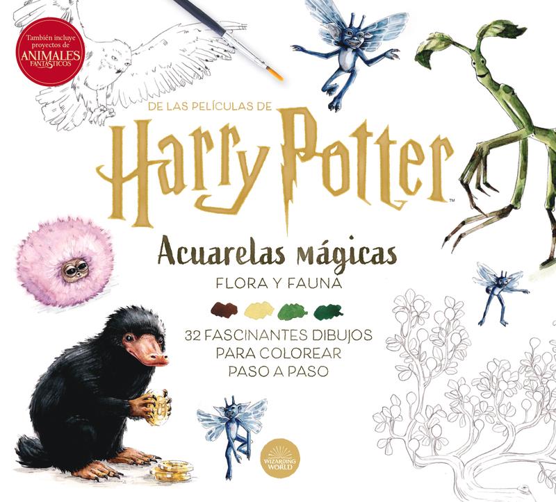 Harry Potter Acuarelas mágicas flora y fauna | 9791259571939 | HARRY POTTER