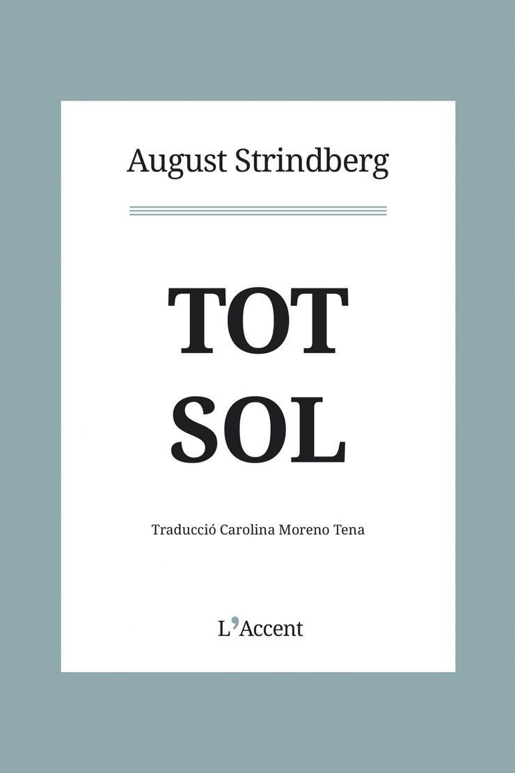 TOT SOL | 9788412230758 | AUGUST STRINDBERG