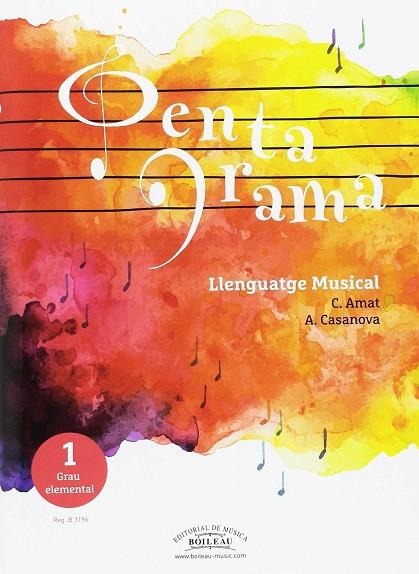 PENTAGRAMA LLENGUATGE MUSICAL 1 GRAU ELEMENTAL | 9788415381730 | C. AMAT & A. CASANOVA