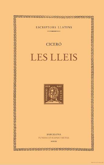 LES LLEIS | 9788498592177 | CICERO