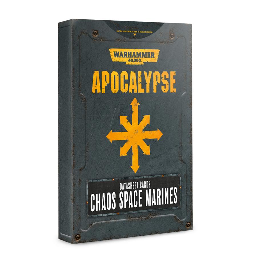 APOCALYPSE D/SHEETS: CHAOS S/MARINES ENG | 5011921125487 | GAMES WORKSHOP