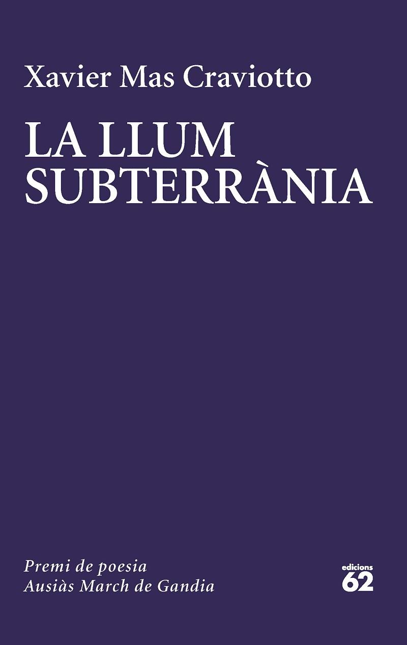LA LLUM SUBTERRÀNIA | 9788429780741 | XAVIER MAS CRAVIOTTO