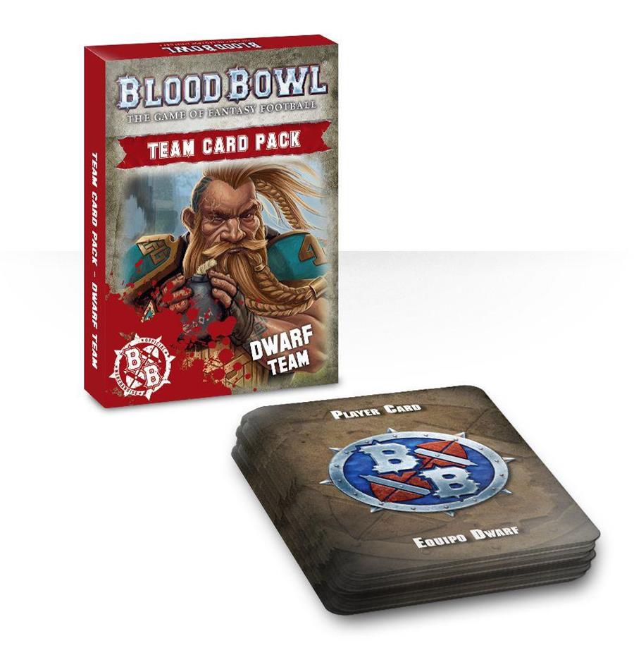 BLOOD BOWL: DWARF TEAM CARD PACK (ESP) | 5011921101016 | GAMES WORKSHOP