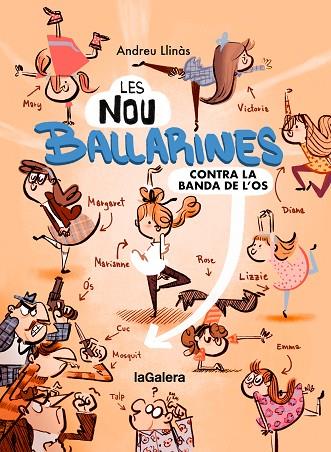 LES NOU BALLARINES 01 CONTRA LA BANDA DE L'OS | 9788424674465 | ANDREU LLINÀS