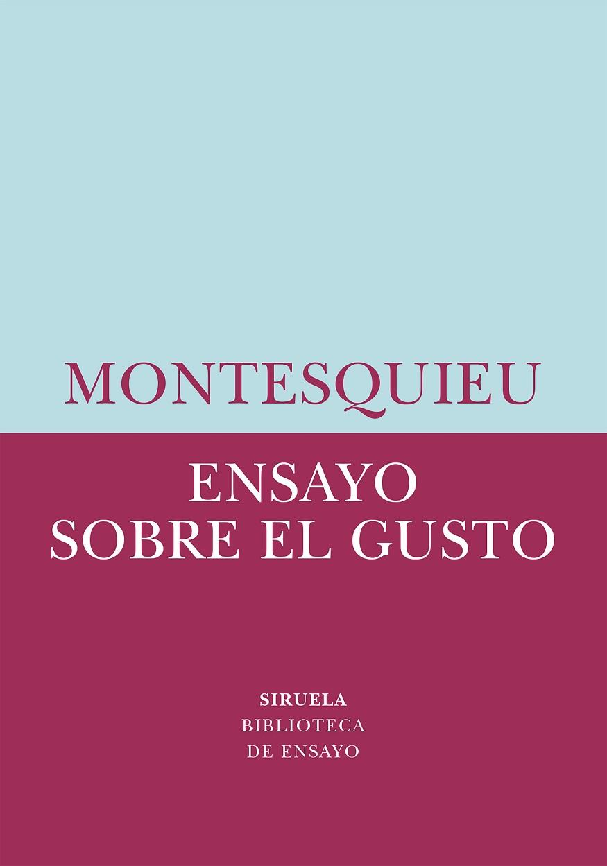 Ensayo sobre el gusto | 9788419942203 | Montesquieu