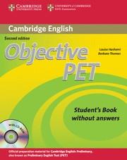 OBJETIVE PET STUDENT'S BOOK WITHOUT ANSWERS | 9780521732680 | HASHEMI/THOMAS