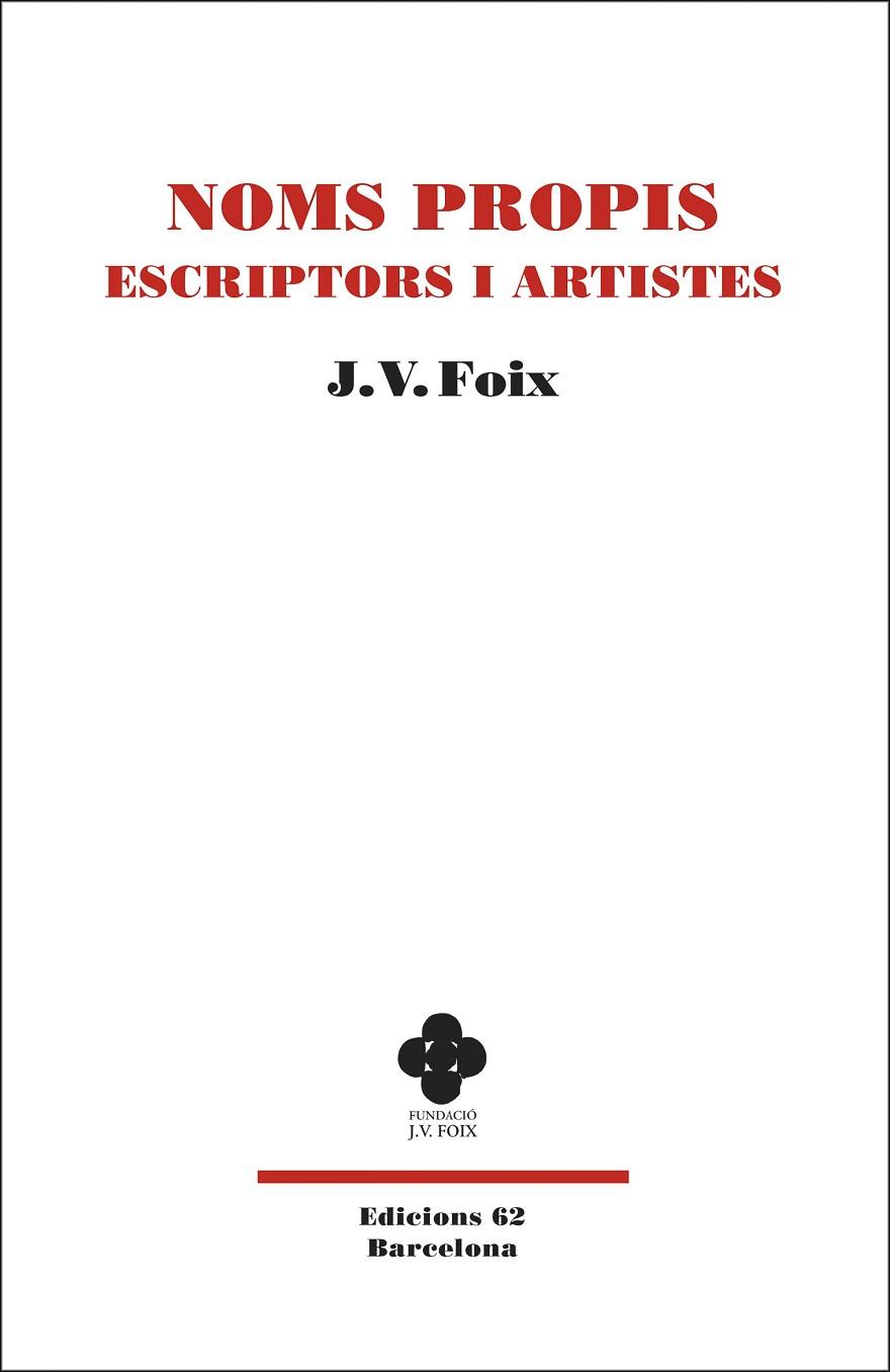 NOMS PROPIS ESCRIPTORS I ARTISTES | 9788429778229 | J V FOIX I MAS