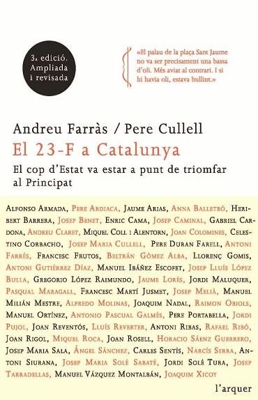 EL 23 F A CATALUNYA | 9788466411271 | FARRAS, ANDREU & CULLELL, PERE